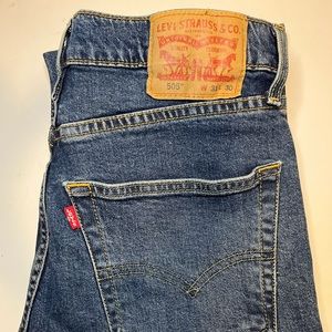 Levi’s denim 505 jeans 31x30 31 waist